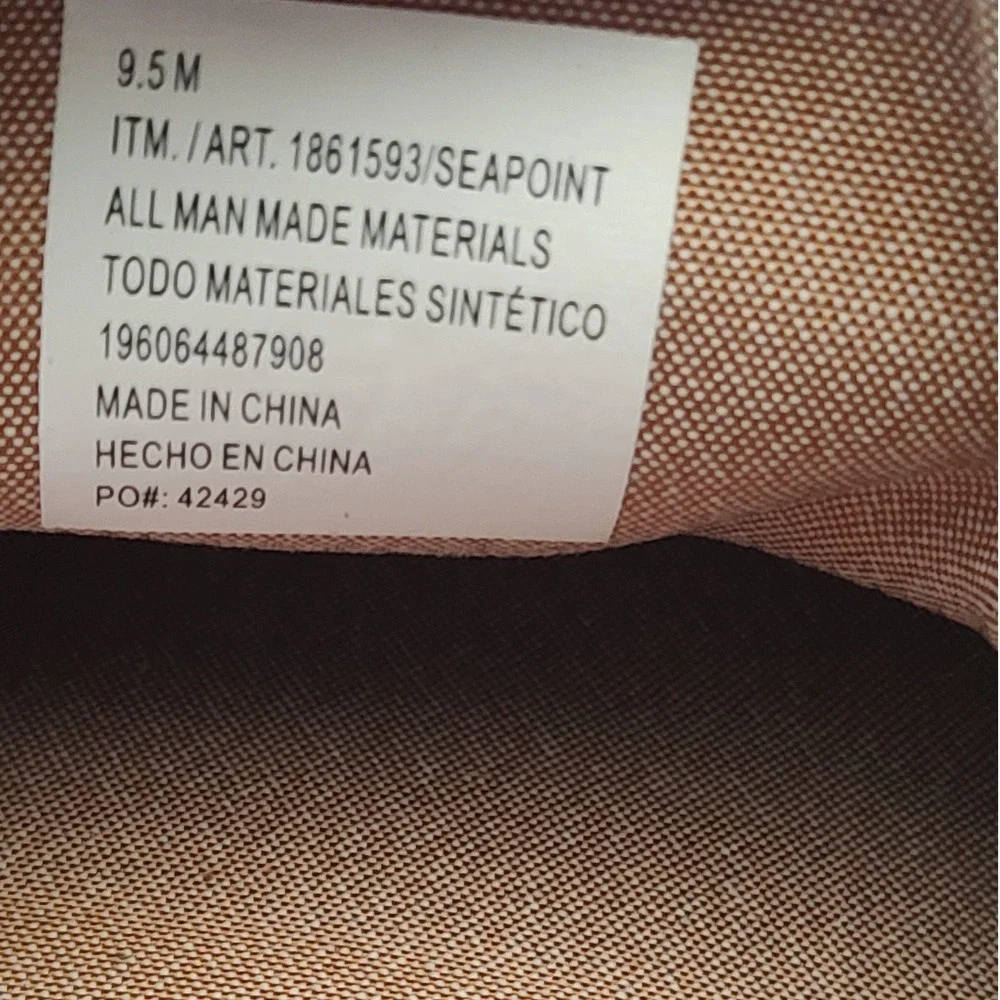 IZOD Seapoint Mens 9.5‎ M Tan Brown Memory Foam Slip On Loafers 1861593